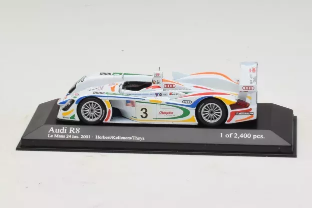 Minichamps Audi R8 Champion Racing Team N 3 24h Le Mans 2001 J.herbert D.theys R.kelleners 1:43 400010903